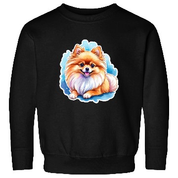 Discover Pomeranian Watercolor Sweatshirts