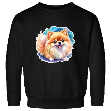 Discover Pomeranian Watercolor Sweatshirts