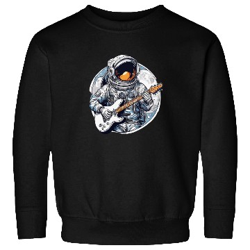 Discover Astronaut plays guitar on a planet in space Sweatshirts