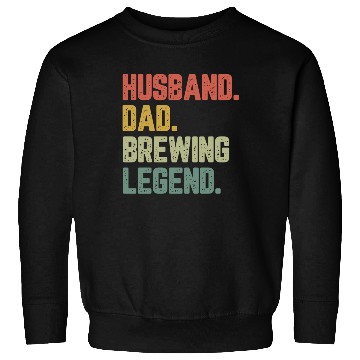 Discover Husband Dad Brewing Legend Funny Father Sweatshirts