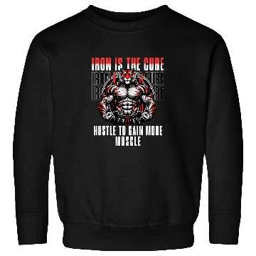 Discover iron is the cure with bodybuliding tiger Sweatshirts
