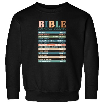 Discover Bible Emergency Numbers Sweatshirts