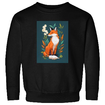 Discover Fox smoking weed Sweatshirts
