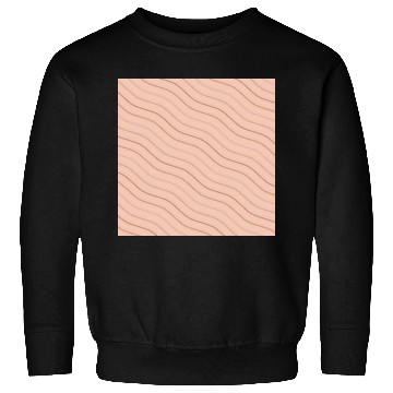Discover Peach and Brown Wavy Line Pattern Design Sweatshirts