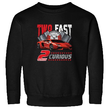 Discover Two Fast 2 Curious Racing 2nd Birthday Sweatshirts