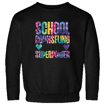 Discover School Counselor Tie Dye School Sweatshirts