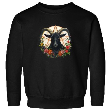 Discover Goat Lucifer Occult Devil Satan For a Heavy Metal Sweatshirts