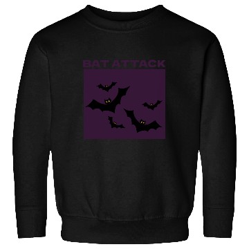 Discover Bat Attack Spooky Halloween Sweatshirts