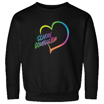 Discover School Counselor Heart Watercolor Sweatshirts