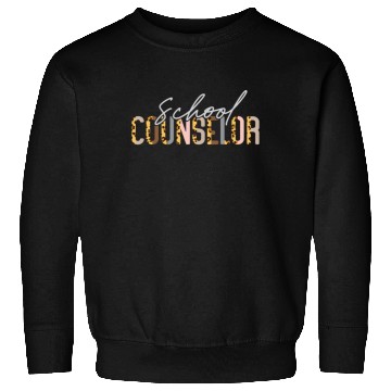 Discover School Counselor Leopard Cheetah Sweatshirts