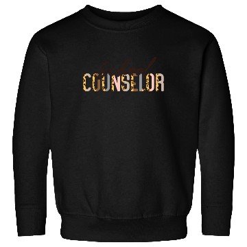 Discover School Counselor Leopard Cheetah Sweatshirts