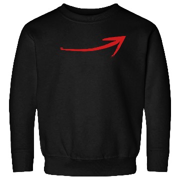 Discover arrow shape red simple curved Sweatshirts