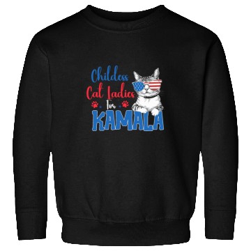 Discover Childess Cat Ladies for Kamala Sweatshirts