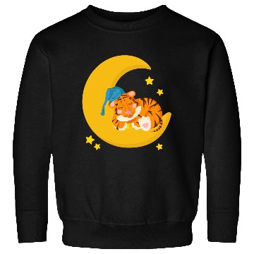 Discover CAT SLEEPING ON MOON Sweatshirts