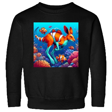 Discover The kangaroo-clown fish Sweatshirts