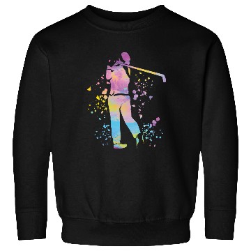 Discover Golfer Colorsplash Kids Miniature Golf Sweatshirts