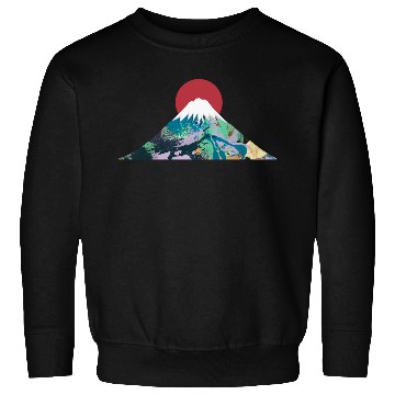 Discover Abstract Fuji Minimalist Design Sweatshirts