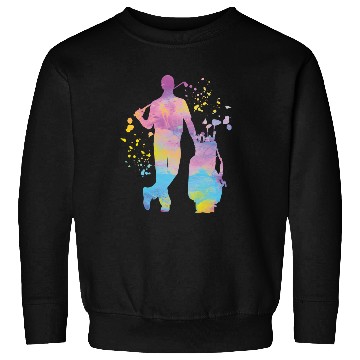 Discover Golfer Colorsplash Kids Miniature Golf Sweatshirts
