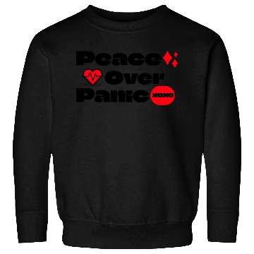Discover Peace Over Panic Anxiety Mental Health Sweatshirts