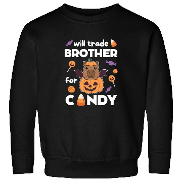 Discover Capybara Halloween Trade Brother For Candy Sweatshirts