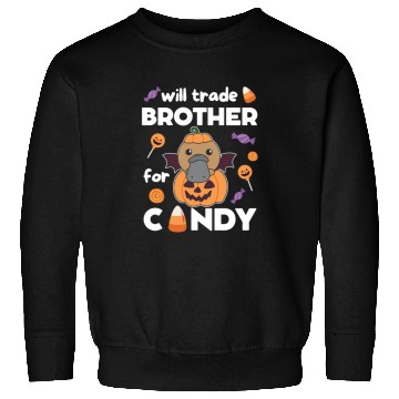 Discover Platypus Halloween Trade Brother For Candy Sweatshirts