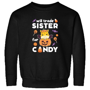 Discover Giraffe Halloween Trade Sister For Candy Sweatshirts