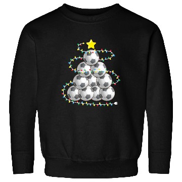 Discover Soccer Christmas Tree Xmas Player Coach Fan Sweatshirts