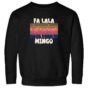 Discover Candy Cane Flamingoes Fa La La MINGO Flamingo Sweatshirts
