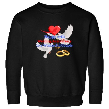 Discover Happy 27th Wedding anniversary to a wonderful Sweatshirts