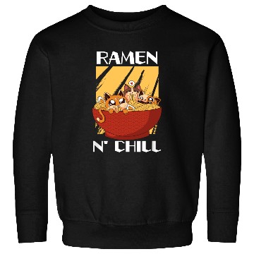 Discover Cute Kawaii Cat Ramen Bowl Japanese Noodle Soup Sweatshirts