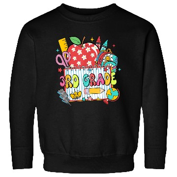 Discover Retro Dalmatian Third Grade Back to School Apple P Sweatshirts