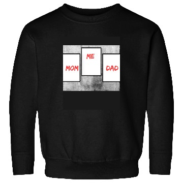 Discover Family Love Trio: Mom, Me, and Dad Frames Sweatshirts