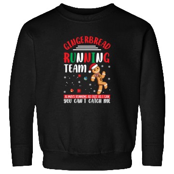 Discover Christmas Gingerbread Running Team Funny Xmas Cook Sweatshirts
