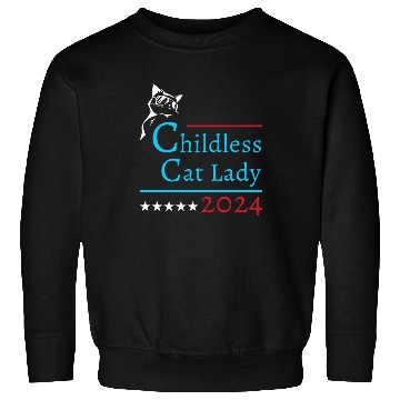 Discover "Childless Cat Lady" Kamala Harris 2024 Sweatshirts