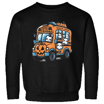 Discover Ghost Halloween School Bus Sweatshirts