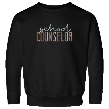 Discover School Counselor Leopard Cheetah Sweatshirts