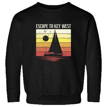 Discover Florida ESCAPE TO KEY-WEST Sailing Florida Sweatshirts