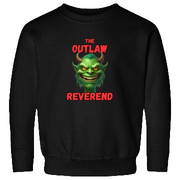 Discover Outlaw Reverend Green Demon Sweatshirts
