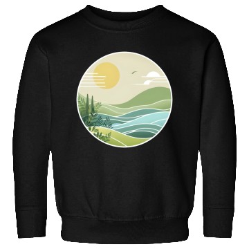 Discover The Peaceful Green Hills Sweatshirts