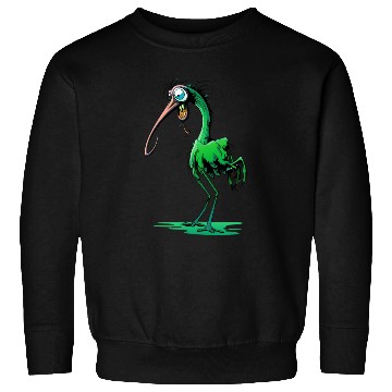Discover Funky Green Bird Creature Sweatshirts