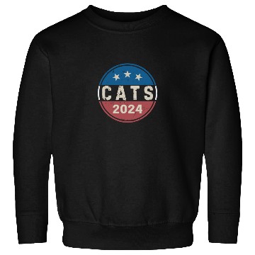 Discover Cats For President Funny Political 2024 Election Sweatshirts