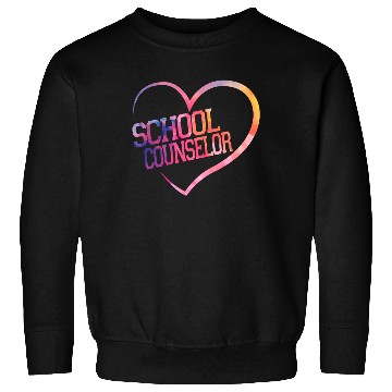 Discover School Counselor Heart Watercolor Sweatshirts