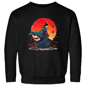 Discover Samurai Warrior Embraces Spirits Sweatshirts