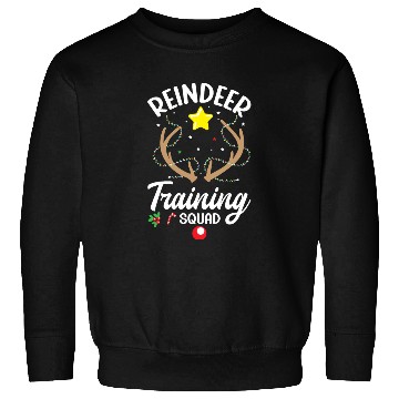 Discover Christmas Running Reindeer Runner Training Squad Sweatshirts