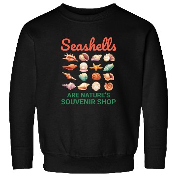 Discover Seashells Collector Beachcomber Sea Shell Ocean Sweatshirts