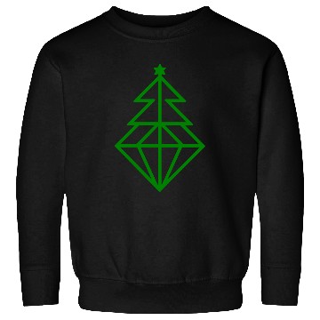 Discover Diamond Christmas Tree Vector One Color Sweatshirts