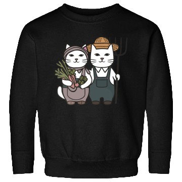 Discover Farmer Cat Feline Couple Sweatshirts