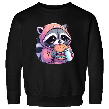 Discover Trash Panda - Raccoon eating fast food Sweatshirts
