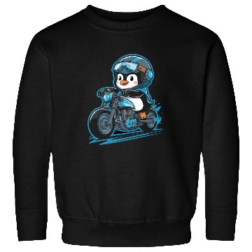 Discover Penguin Riding Motorcycle With Goggles On Sweatshirts