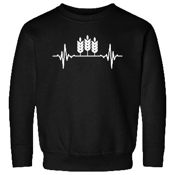 Discover Wheat Farming Heart Line Sweatshirts